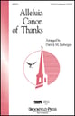 Alleluia Canon of Thanks Two-Part choral sheet music cover